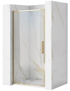 Rea - Sprchové dveře Rapid Swing - zlatá/transparentní - 100x195 cm L/P