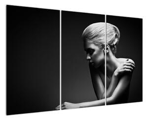 Černobílý obraz ženy (120x80cm)