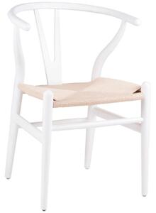 OnaDnes -20% Bílá dřevěná jídelní židle Somcasa Ada
