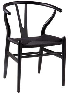 OnaDnes -20% Černá dřevěná jídelní židle Somcasa Ada