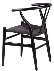 Černá dřevěná jídelní židle Somcasa Ada