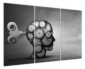 Abstraktní obraz: klíč k mysli (120x80cm)