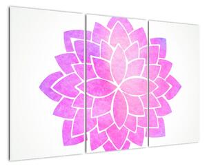 Obraz: růžová mandala (120x80cm)