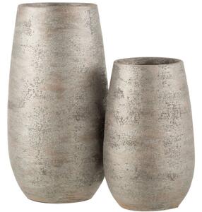 Stříbrná keramická váza J-line Carama 31 cm
