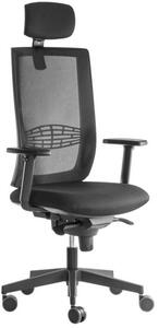 ALBA kancelářská židle KENT SÍŤ, SYNCHRO černá - skladová BLACK 27