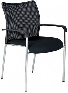 ALBA konferenční židle TRINITY s područkami-skladová BLACK 27