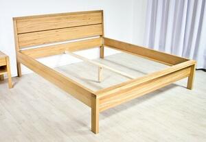 Postel MILANO Buk 160x200 - dřevěná postel z masivu o šíři 4 cm