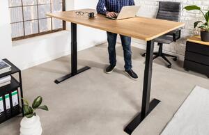 Moebel Living Dubový výškově nastavitelný kancelářský stůl Domas 160 x 80 cm
