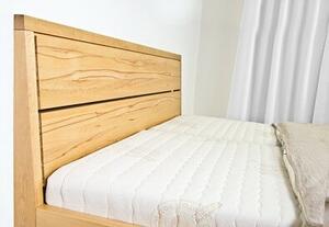 Postel MILANO Dub 160x200 - dřevěná postel z masivu o šíři 4 cm