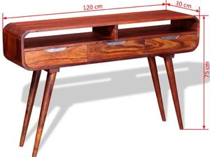 Konzolový stolek Noed z masivního dřeva | 120x30x75 cm