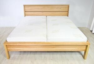Postel MILANO Dub 180x200 - dřevěná postel z masivu o šíři 4 cm