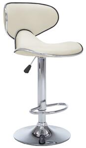 Barové stoličky Porter - umělá kůže - 2 ks | krémové