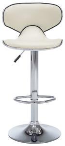 Barové stoličky Porter - umělá kůže - 2 ks | krémové