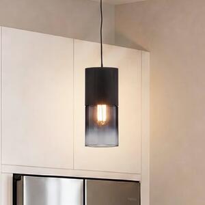 Trio Lighting Závěsné světlo Robin pro DUOline, černá/kouřově šedá, stmívatelný, Černá, Obývací pokoj / jídelna, kov, Moderní