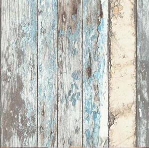 Vliesové tapety na zeď Exposed PE-10-01-2, dřevěná prkna barevná, rozměr 10,05 m x 0,53 m, Grandeco