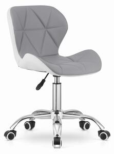 Kancelářská židle AVOLA šedo - bílá