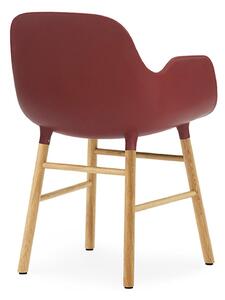 Výprodej Normann Copenhagen designové židle Form Armchair Wood (červená, dub)