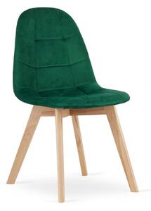 Set jídelních židlí BORA tmavě zelené (4ks)