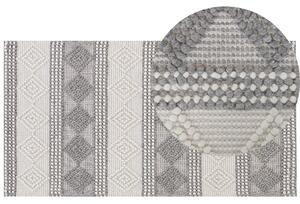 Vlněný koberec 80 x 150 cm světle béžový/šedý BOZOVA