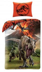 Povlečení dětské bavlna Jurský svět dinosaurus 140x200cm, 70x90cm