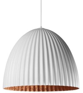 Nordic Design Bílo měděné kovové závěsné světlo Liss 70 cm