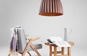 Nordic Design Hnědo měděné kovové závěsné světlo Liss 50 cm