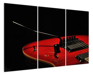 Obraz červené kytary (120x80cm)