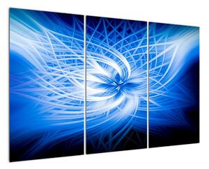 Modrý moderní obraz (120x80cm)