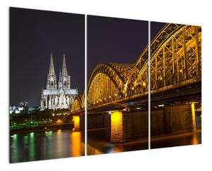 Obraz osvětleného mostu (120x80cm)