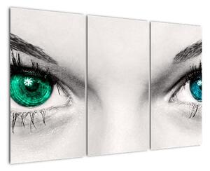 Obraz - detail zelených očí (120x80cm)