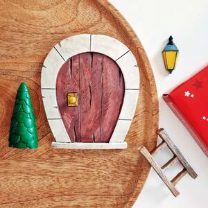 Dekorativní dvířka pro vánoční skřítky Nisse Door - set 4 ks