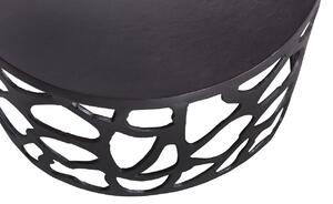 Hoorns Černý kovový konferenční stolek Jaspeto 64 cm
