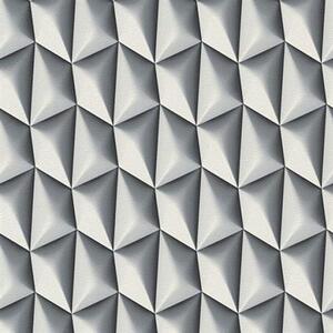 Vliesové tapety na zeď Harmony Mac Stopa 327082, 3D vzor šedý, rozměr 10,05 m x 0,53 m, A.S.Création