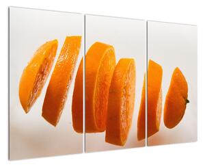 Moderní obraz - dílky pomeranče (120x80cm)