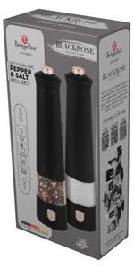 Mlýnek na pepř a sůl elektrický sada 2 ks Black Rose Collection