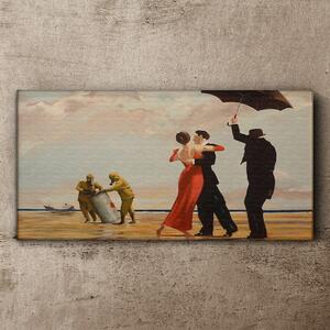 Obraz na plátně Obraz na plátně Beach Rescue Banksy