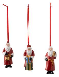 Vánoční závěsná dekorace s motivem Santa Clause, 3 ks, kolekce Nostalgic Ornaments - Villeroy & Boch
