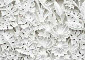 Fototapety, rozměr 254 cm x 184 cm, 3D květy bílé, IMPOL TRADE 10052P4
