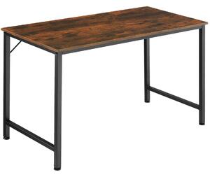Tectake 404463 psací stůl jenkins - industriální dřevo tmavé, rustikální,140 cm