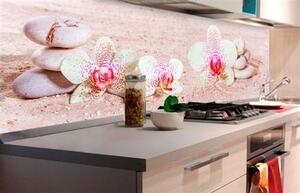 Samolepící tapety za kuchyňskou linku, rozměr 180 cm x 60 cm, ZEN květiny, DIMEX KI-180-057