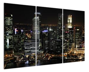 Obraz nočního města (120x80cm)