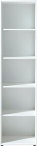 Bílý lesklý kancelářský regál Germania Monteria 4205 196 x 50 cm