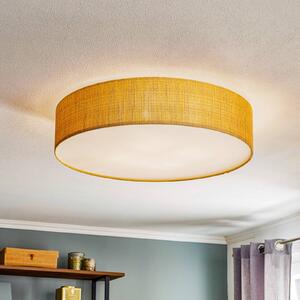 Nowodvorski Lighting Stropní světlo Turda, Ø 65 cm, zlaté, stmívatelný, Mosaz / zlato, Obývací pokoj / jídelna, Textil / tkanina / hedvábí, Moderní