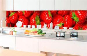 Samolepící tapety za kuchyňskou linku, rozměr 350 cm x 60 cm, jahody, DIMEX KI-350-025