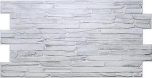 Obkladové 3D PVC panely TP10015931, rozměr 980 x 500 mm, kámen světle šedý, GRACE