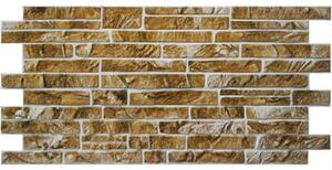 Obkladové panely 3D PVC TP10014044, rozměr 1025 x 495 mm, ukládaný horský kámen, GRACE