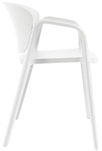 Bílá plastová zahradní židle Kave Home Ania