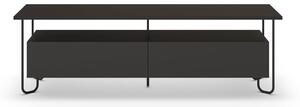 Černý TV stolek 150x45 cm Dilly – Marckeric
