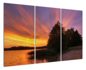 Barevný západ slunce - obraz (120x80cm)