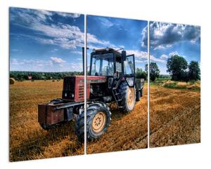 Obraz traktoru v poli (120x80cm)